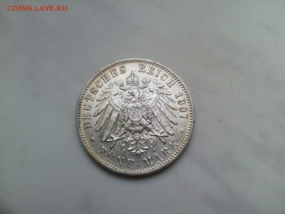 Вюртемберг 5 марок 1907 года до 5.10 - IMG_20140707_165318