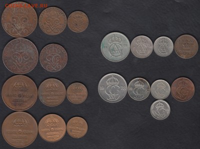 Швеция 20 монет без повторов до 04.10.2014 22-00 - Швеция 20 монет р