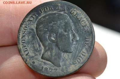 10 сентаво 1877 ОМ Альфонсо XII Испания - CSC_0185 (2).JPG