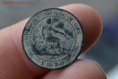 2 сентаво 1870 Испания - CSC_0183 (2).JPG