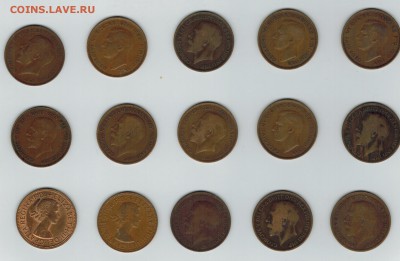 Великобритания 15 монет по 1 пенни до 06.10.2014   22-00 - 1