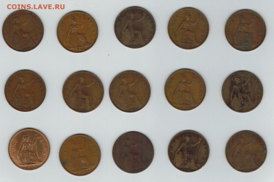Великобритания 15 монет по 1 пенни до 06.10.2014   22-00 - 1 1