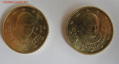 Ватикан 50 евроцентов 2011, 2012 - DSCN3373.JPG
