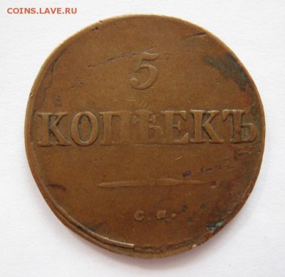 ___ 5 копеек 1833 см ___ не земляная!!! - 2