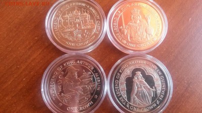 О.МЭН .КОРОЛЬ АРТУР 1996г. 4 монеты - 20141005_145224
