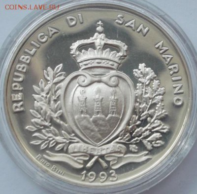 500 лир 1993 Сан Марино пруф капсула до 10 10 23-00 мск - DSCF5155