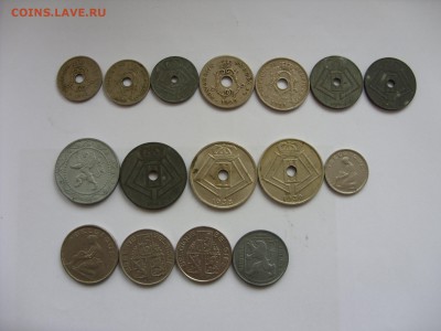 16 монет Бельгии. 1905-1944. - Аук Бельгия - 2.JPG
