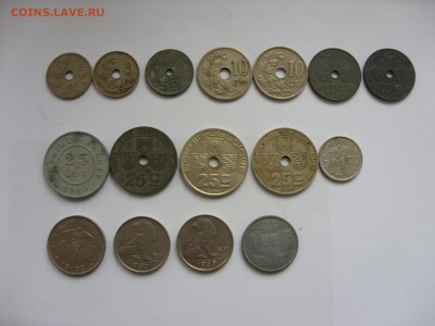16 монет Бельгии. 1905-1944. - Аук Бельгия - 1.JPG