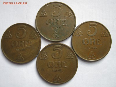 НОРВЕГИЯ 6Х5 эре 1899, 1930, 1937, 1939, 1941, 1973 гг. - Изображение 093