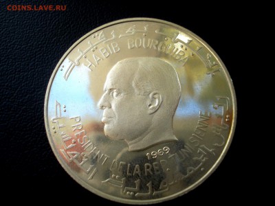 ТУНИС 1 динар 1969 НЕПТУН до 09.10 - Аверс.JPG