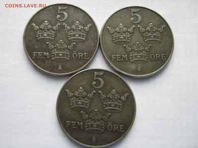 ШВЕЦИЯ 6Х5 эре 1881, 1907, 1923 НЕЧАСТАЯ, 1948-49-50. - Изображение 111