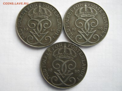ШВЕЦИЯ 6Х5 эре 1881, 1907, 1923 НЕЧАСТАЯ, 1948-49-50. - Изображение 109