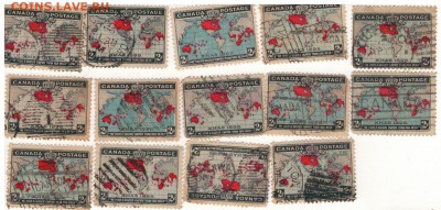 Марки Канады 2 цента 1898 (14шт) 13.10.14 в 22.00мск (А14) - 2-кан2ц