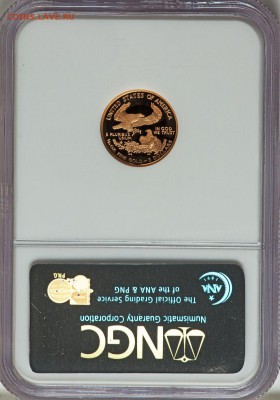 Предпродажная оценка для аукциона. Монет со всего мира.МНОГО - 2005-W G$5 Tenth-Ounce Gold Eagle PR70 Ultra Cameo NGC. №2