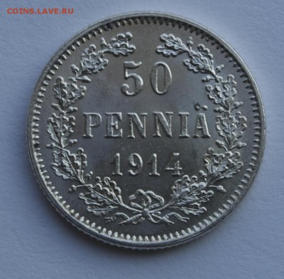 50 пенни 1914г. UNC. До 13.10.2014 г.,в 22-00 по Москве - 14-1