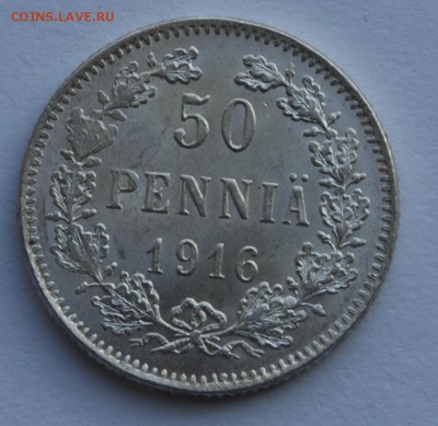 50 пенни 1916 г. UNC. До 13.10.2014 г.,в 22-00 по Москве - 16-1
