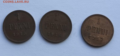 1 пенни 1915-17 гг.(3шт.)До 13.10.2014 г.,в 22-00 по Моск - penni15-17