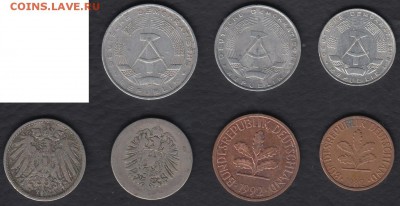 Германия 7 монет до 09.10.2014 22-00 - Германия р