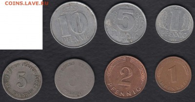 Германия 7 монет до 09.10.2014 22-00 - Германия а