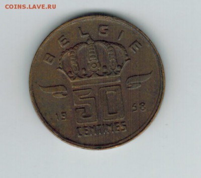 Бельгия 50 центов 1958 до 10.10.2014   22-00 - 1 9