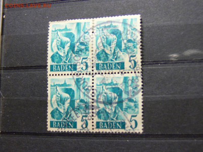 Сцепка  марок из 4 шт Баден Германия - P1960905.JPG
