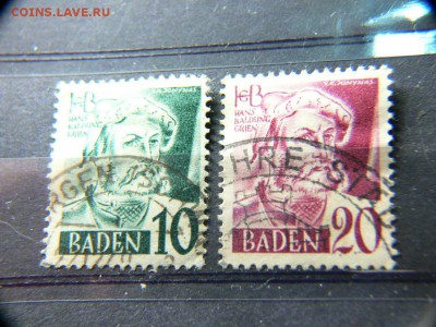 Сцепка  марок из 4 шт Баден Германия - P1960922.JPG