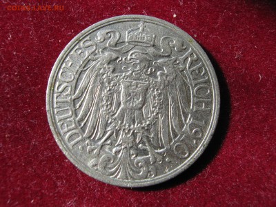 ГЕРМАНИЯ 25 пфеннигов 1910 А + БОНУС. До 15.10.2014. - Изображение 262