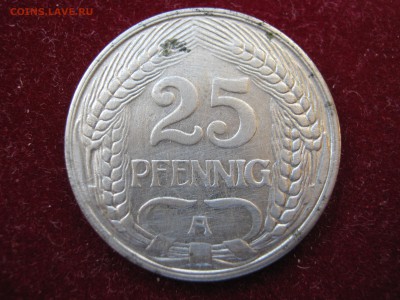 ГЕРМАНИЯ 25 пфеннигов 1910 А + БОНУС. До 15.10.2014. - Изображение 253