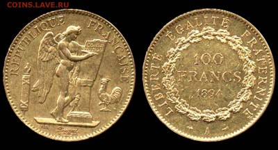 100 франков 1894 А - 100 франков 1894 А