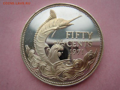 Багамы: Ag-800 50 центов 1971 PROOF до 16.10.14 22-00 - Багамы 50 центов 1971-1.JPG