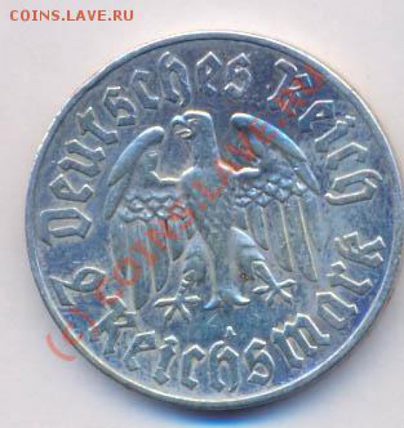 серебро, Германия  2 Марки 1933г. до 23.04.10г. в 22.30МСК - лютер-2