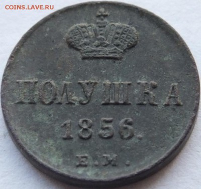 полушка 1856 года ЕМ оценка. - DSCF7477
