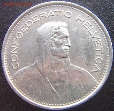Швейцария_5 франков 1968(В); до 11.10_22.10м - 8781