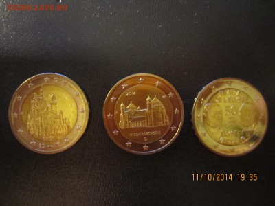 2 евро ФРГ из роллов Нижняя Саксония, Бавария, Елисейский - IMG_3426.JPG