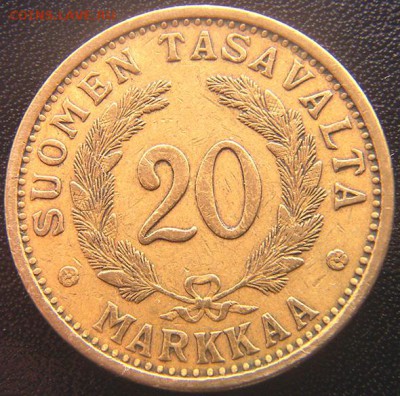 Финляндия_20 марок 1938. Отличное качество; до 13.10_22.04мс - 8048
