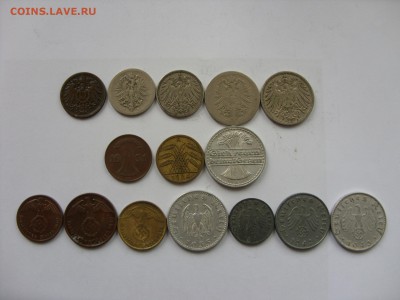Монеты Германии. 15 штук без повторов. 1875-1944. - Аук Германия - 2.JPG