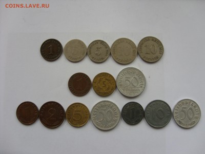 Монеты Германии. 15 штук без повторов. 1875-1944. - Аук Германия - 1.JPG