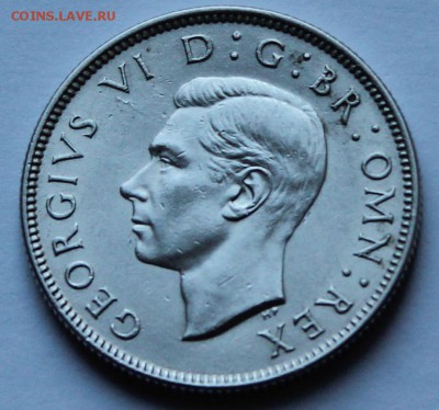 Англия 2 шиллинга 1945. Серебро. - 8