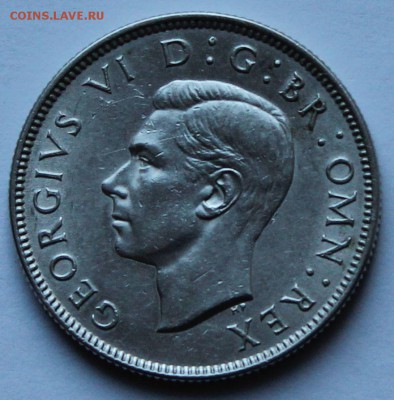 Англия 2 шиллинга 1945. Серебро. - 7
