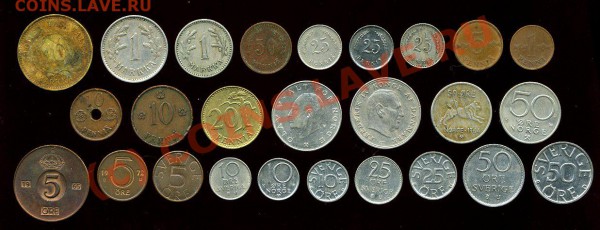 26 монет СКАНДИНАВИЯ 1922-1990г. до 23.04. 22-00 мск. - img902