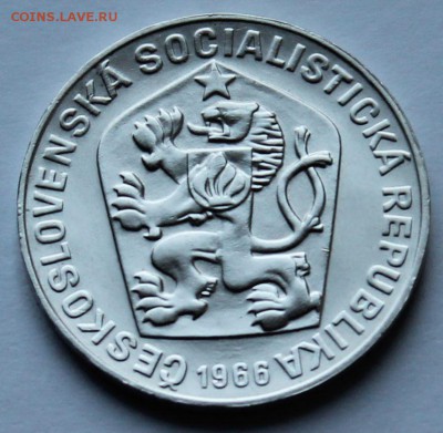Чехословакия 10 крон 1966. Серебро. - 4