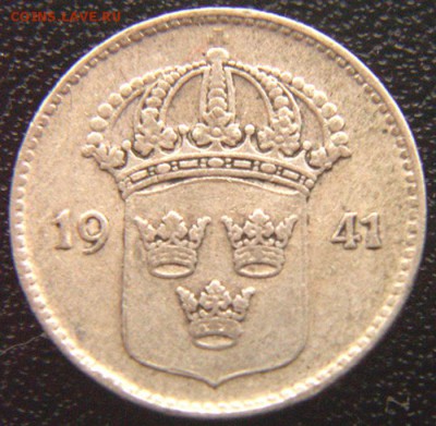 Швеция_10 эре серебром 1941; до 13.10_22.20мск - 7552