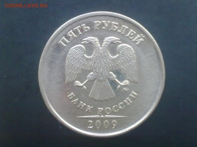 5 рублей 2009м - грибок - на оценку - 131020141824