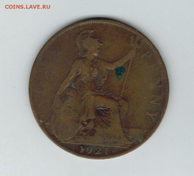 Великобритания 1 пенни 1921 до 14.010.2014   22-00 - 1 8