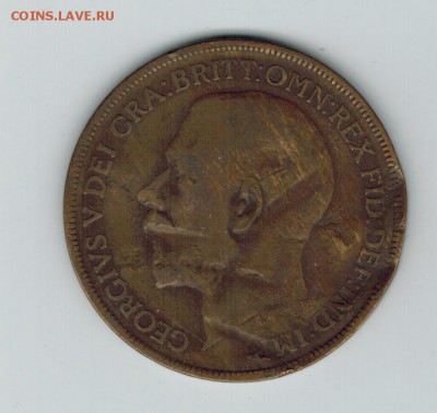Великобритания 1 пенни 1921 до 14.010.2014   22-00 - 1 16