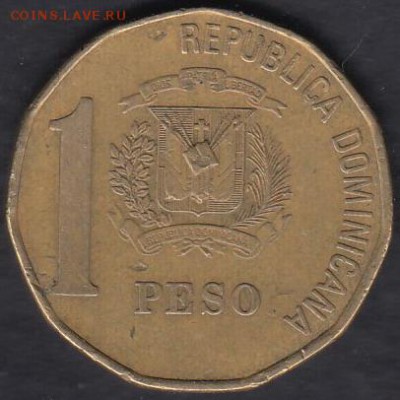 Доминиканская Республика 1 песо 1997 до 14.10.2014 22-00 - Доминиканская Республика 1 песо 1997 а