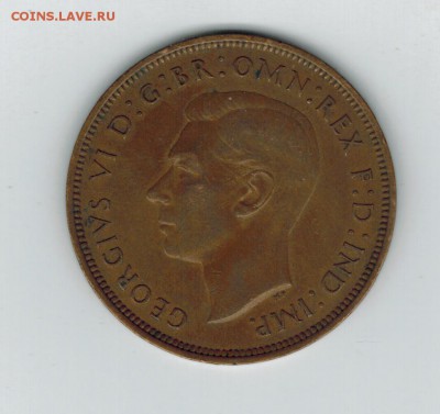 Великобритания 1 пенни 1937 до 15.10.2014   22-00 - 1 10