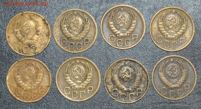 3 копейки 1937,39,40,41,43,46,48,49 г.г. 18.10.2014 в 22-00 - 3к 37,39,40,41,43,46,48,49-1