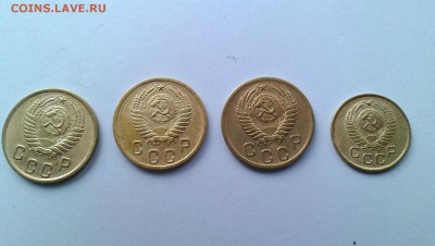 2 коп. 1952, 55, 56, 1 к. 1957 XF до 16.10. 2014 г. в 22:00 - P_20141009_160816