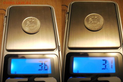 1 руб 2013 М На чужой заготовке? Вес 3.6г. толщина 1.7 мм. - 3Весы